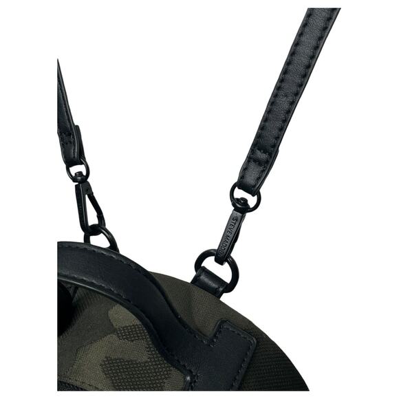 New Steve Madden Backpack Crossbody Camouflage Convertible Purse Black Green - Picture 5 of 15